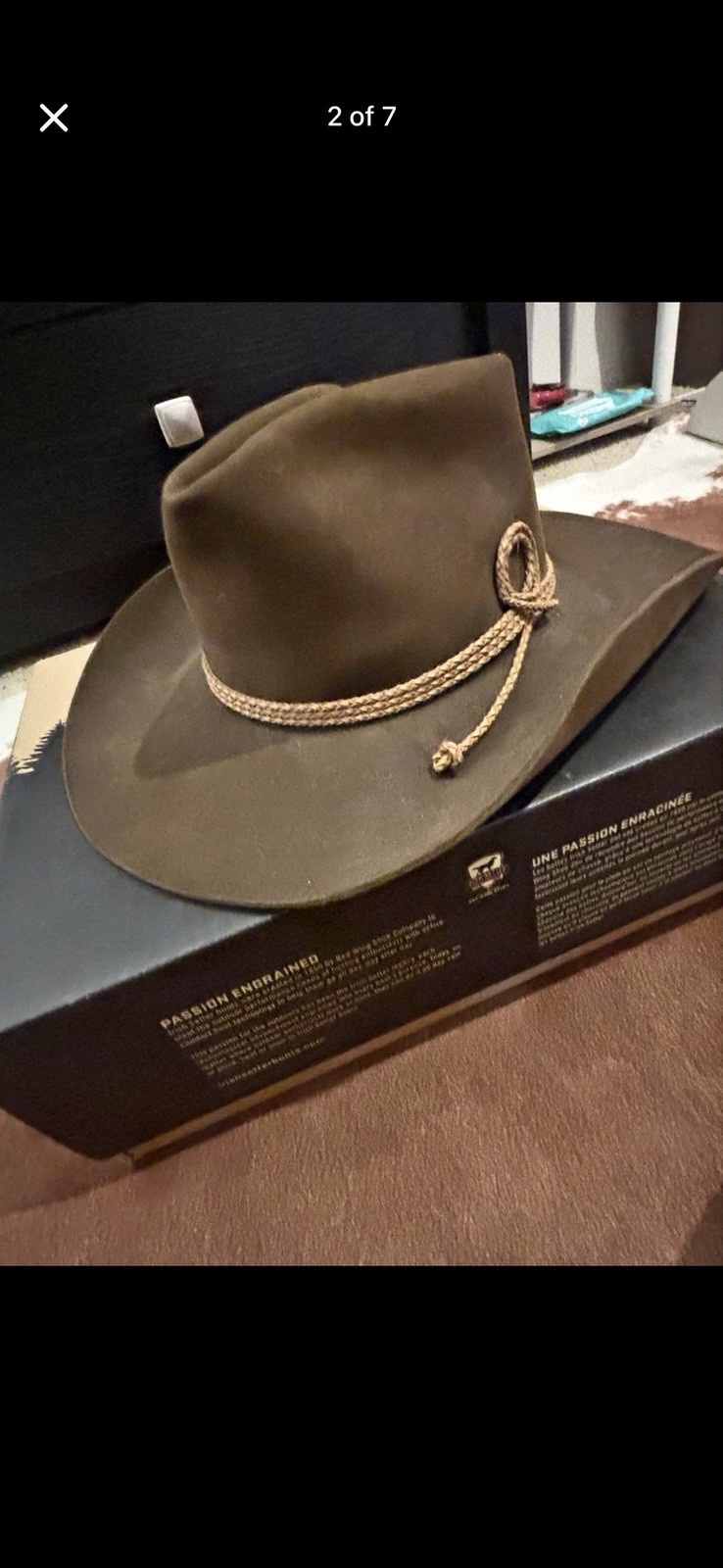 Vintage Resistol Stagecoach 6780 Brown Felt Hat – Western / Outback Cowboy Hat