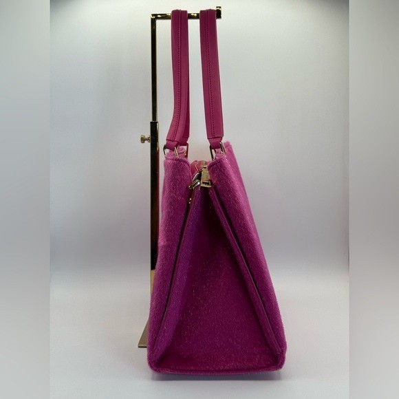 Elsada Krissy Hot Pink Structured Satchel Tote Crossbody Bag