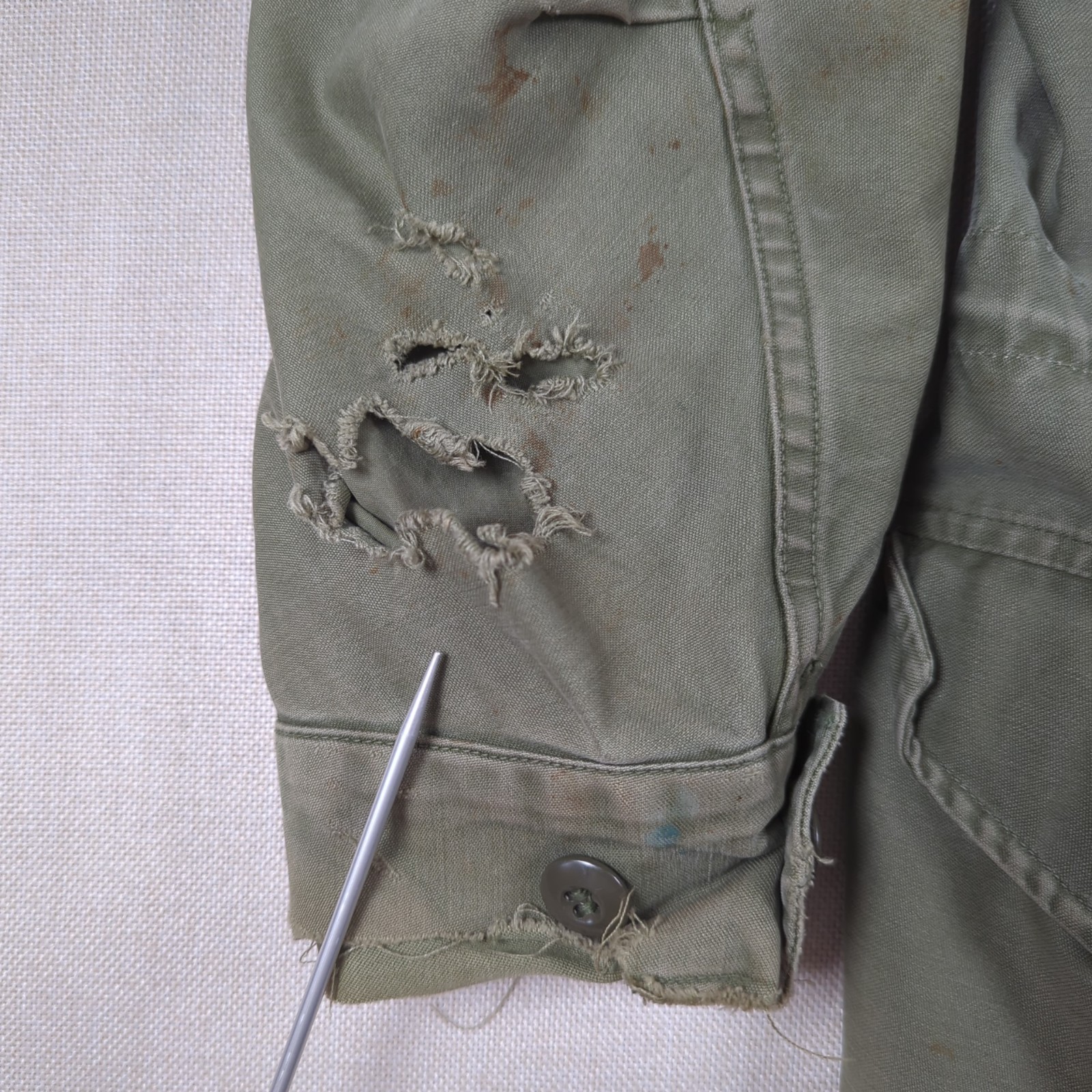 VTG 50s US Army M-51 Field Jacket Small OG-107 Green Distressed Korean War