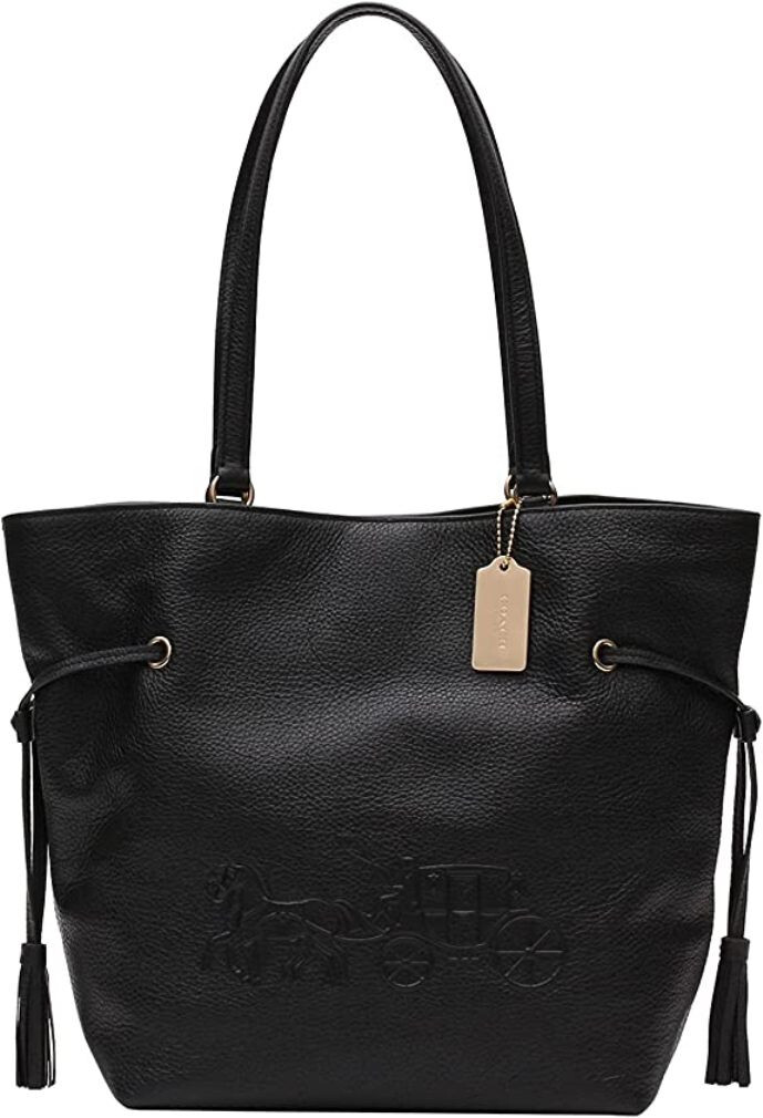 COACH Horse And Carriage Leather Drawstring Tote Bag Manufacturer Packaging $478