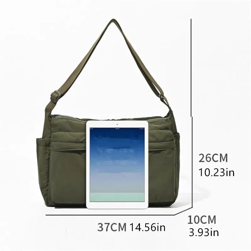 UNIQLO Casual Multi-pocket Messenger Bag Women Fashion Nylon Shoulder Bag Travel