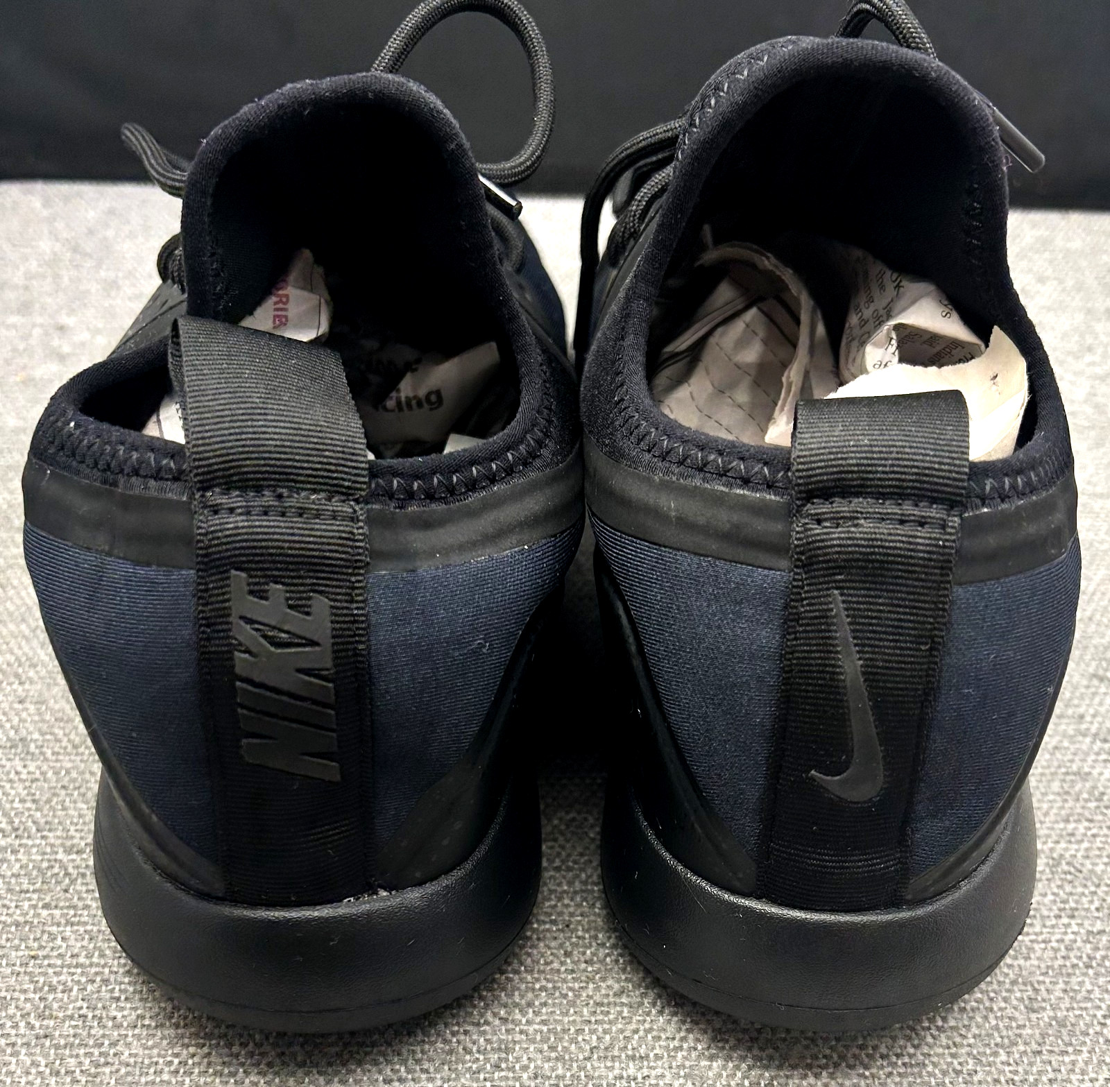 Nike Lunar Charge Essential Men’s Navy Black Neoprene Lace Up Shoes Size 10