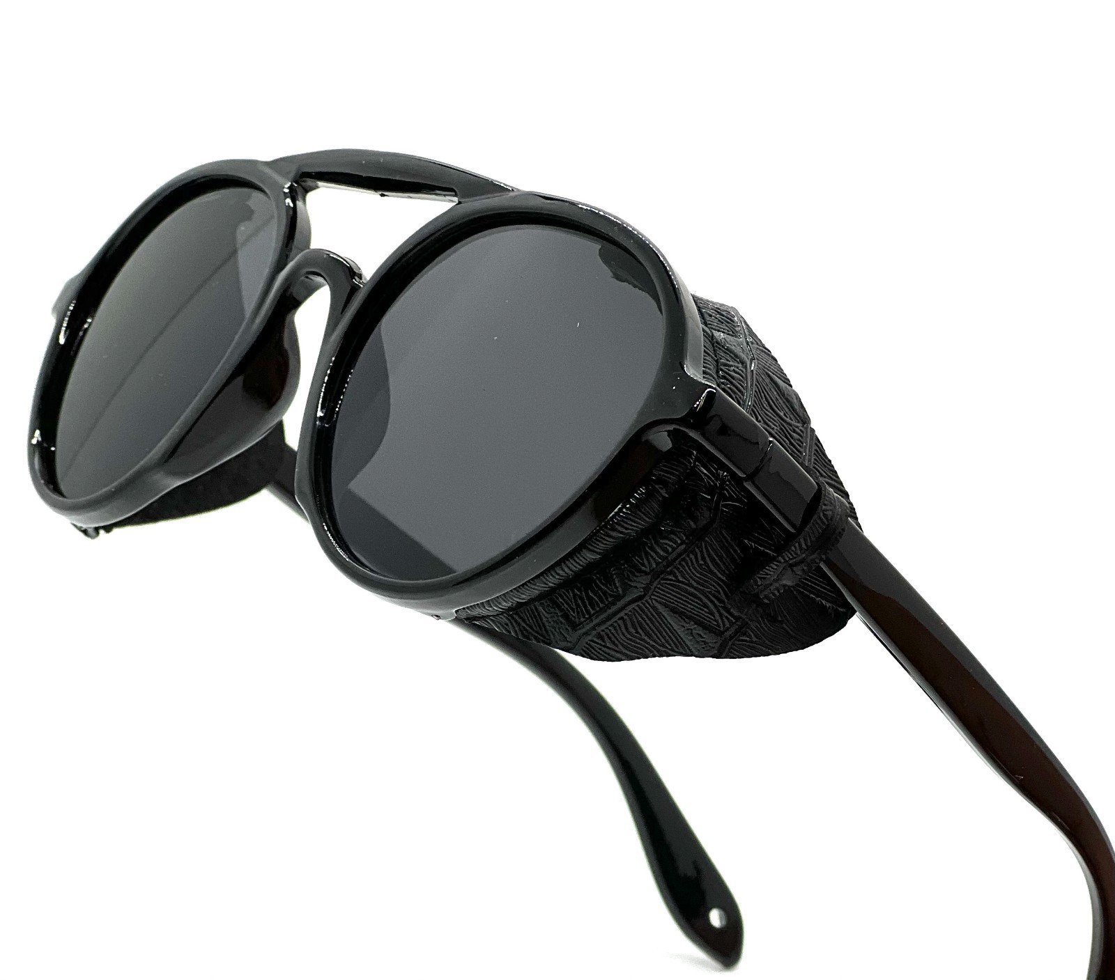 Sunglasses Hip Hop Style Outdoor Dark Black Lens Cholo Light Weight Comfortable