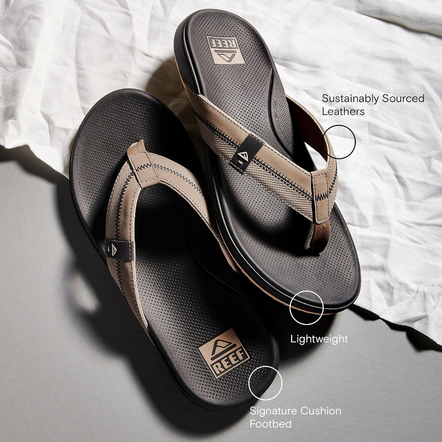 Cushion Phantom 2.0 Men’s Flip Flop, Ultra Soft Cushion Footbed