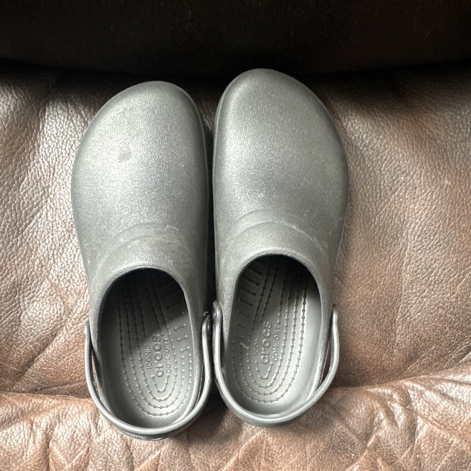 Crocs Crocs Bistro Men’s Black Slip-On Workwear Clogs Rubber Upper US 9 M