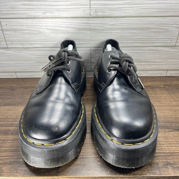 Dr. Martens 25567 Quad Platform Black Shoes – M 7 – W 8