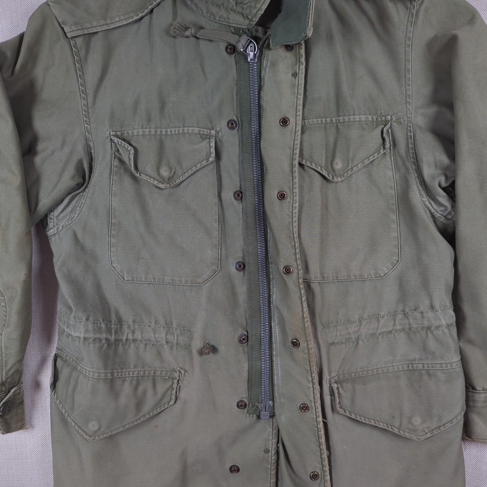 VTG 50s US Army M-51 Field Jacket Small OG-107 Green Distressed Korean War