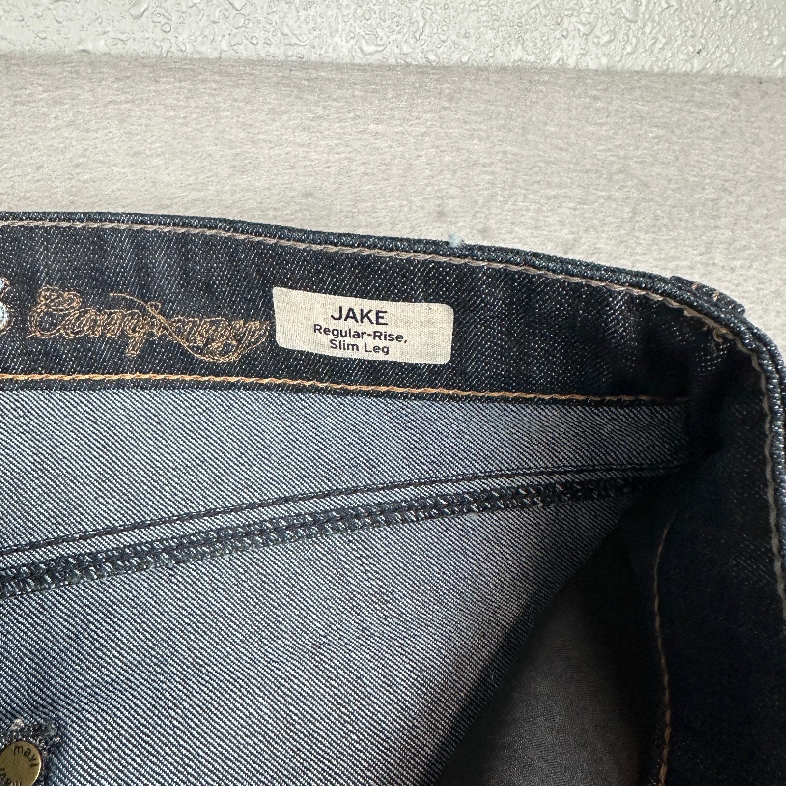 Mavi Jeans Mens 34×32 (Fits 34×31) Blue Jake Slim Straight Leg Indigo Dark Wash