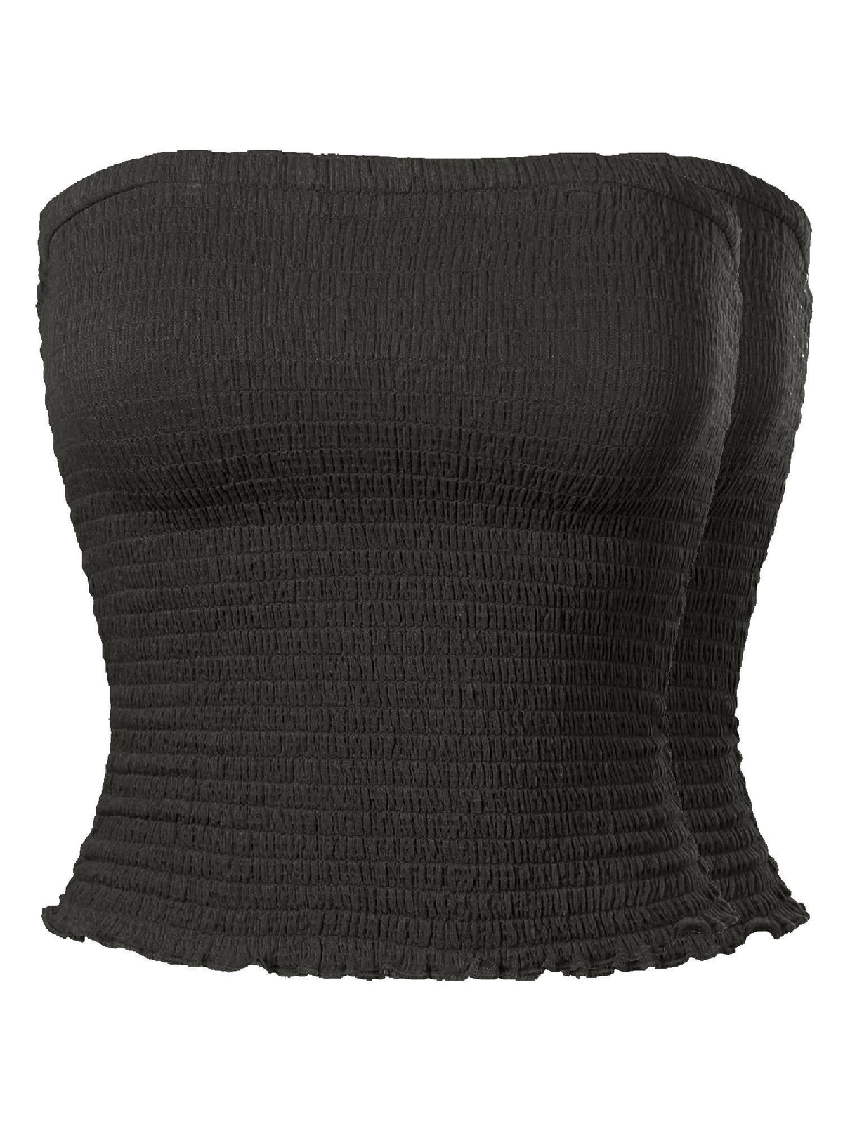MixMatchy Sexy Strapless Smocked Summer Tube Top