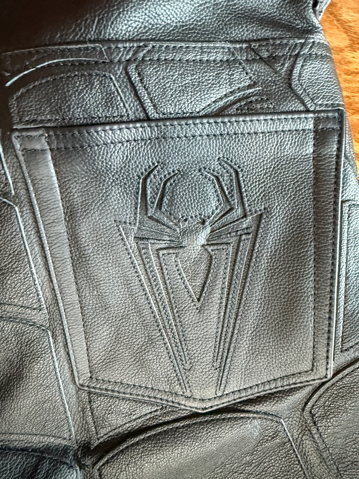 Vanson leathers x Supreme x Spiderman Leather Shorts Black Size 34 BRAND NEW!!