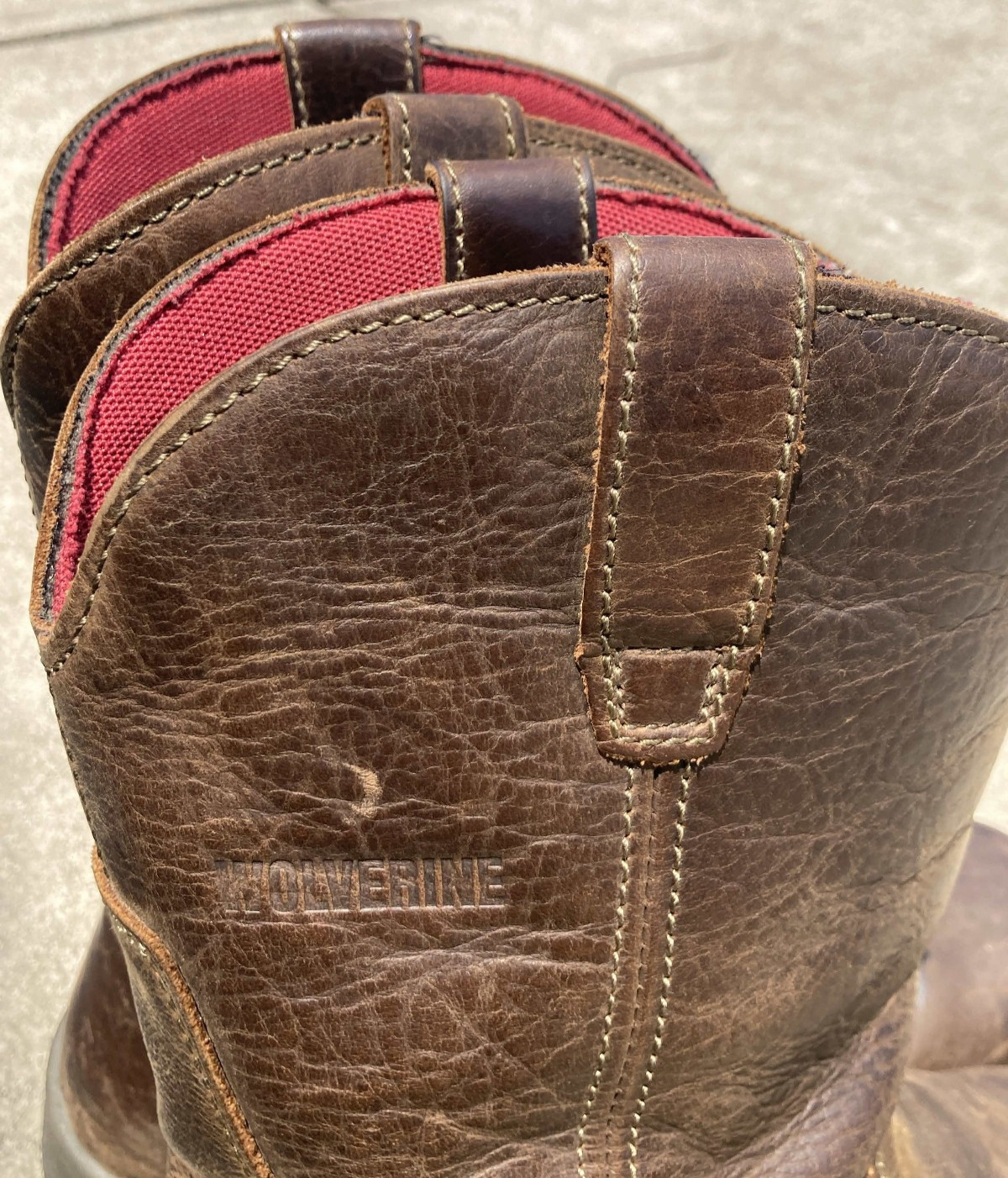 Wolverine Mens Dark Coffee Leather Cabor Wellington EPX CT Work Composite Boots