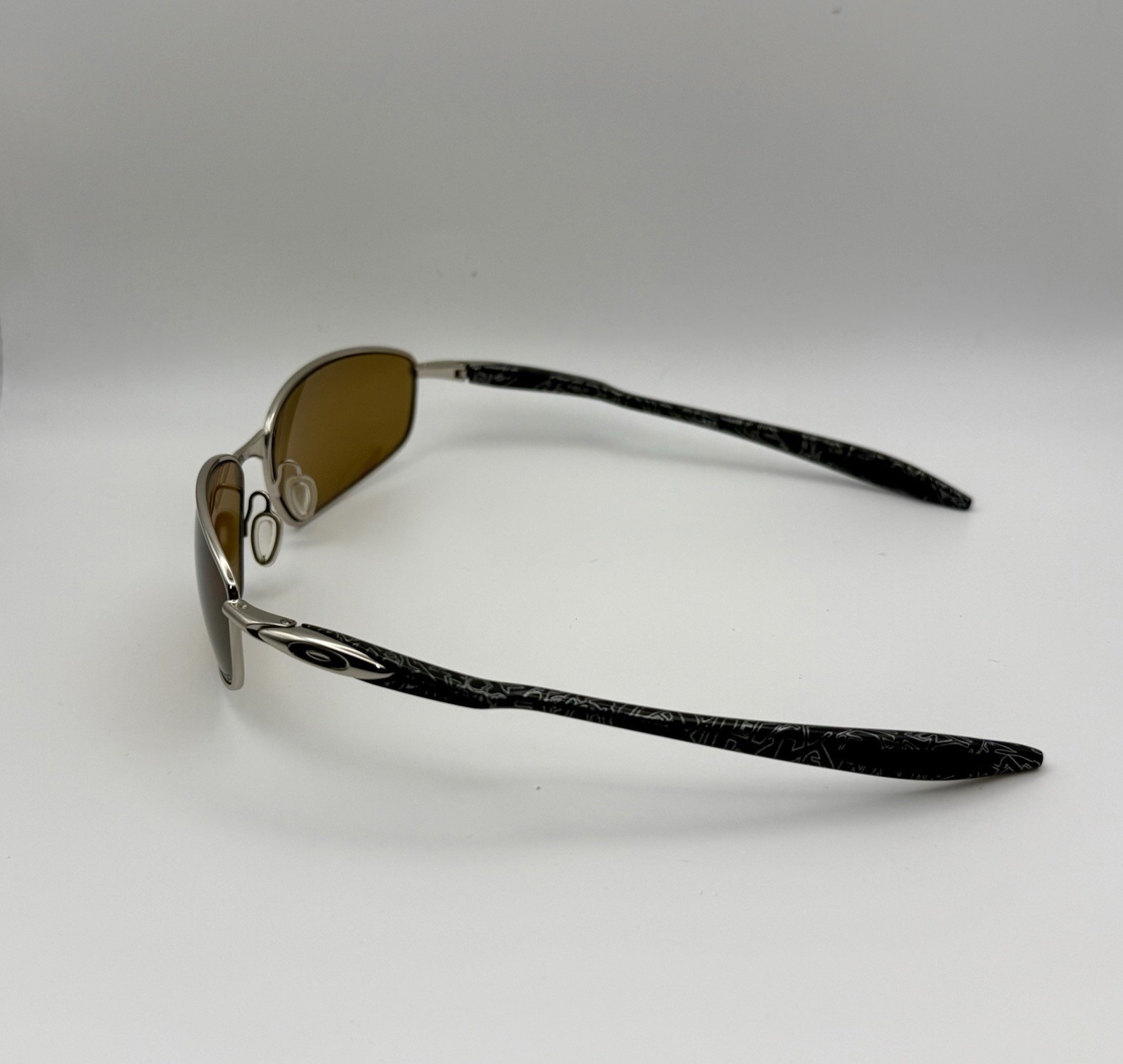 Rare Oakley Square Wire Chrome Bronze Polarized Custom Built w/ Box USA