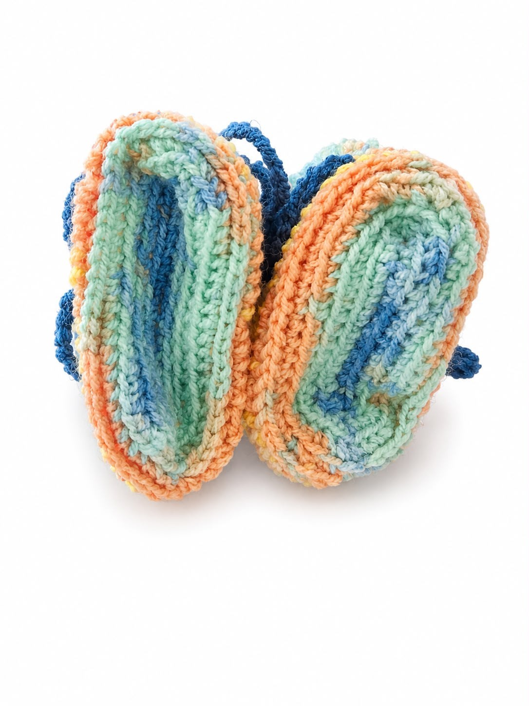 4 Pairs Handmade Baby Booties Crochet Pom Pom Newborn Shoes Gift Set 0-3M