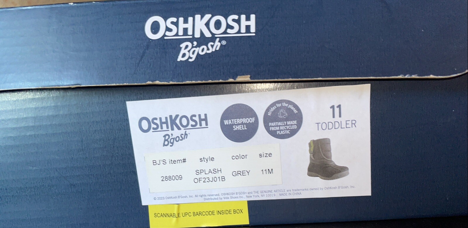 [CHECK DESCRIPTION] NEW OshKosh B’gosh Splash Cold Weather Boots 6 – 11 Toddlers