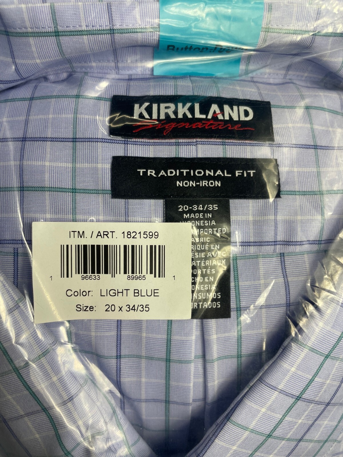 Kirkland Signature Big & Tall 20 34/35 OR 20 36/37 Dress Shirts Pick Color NWT