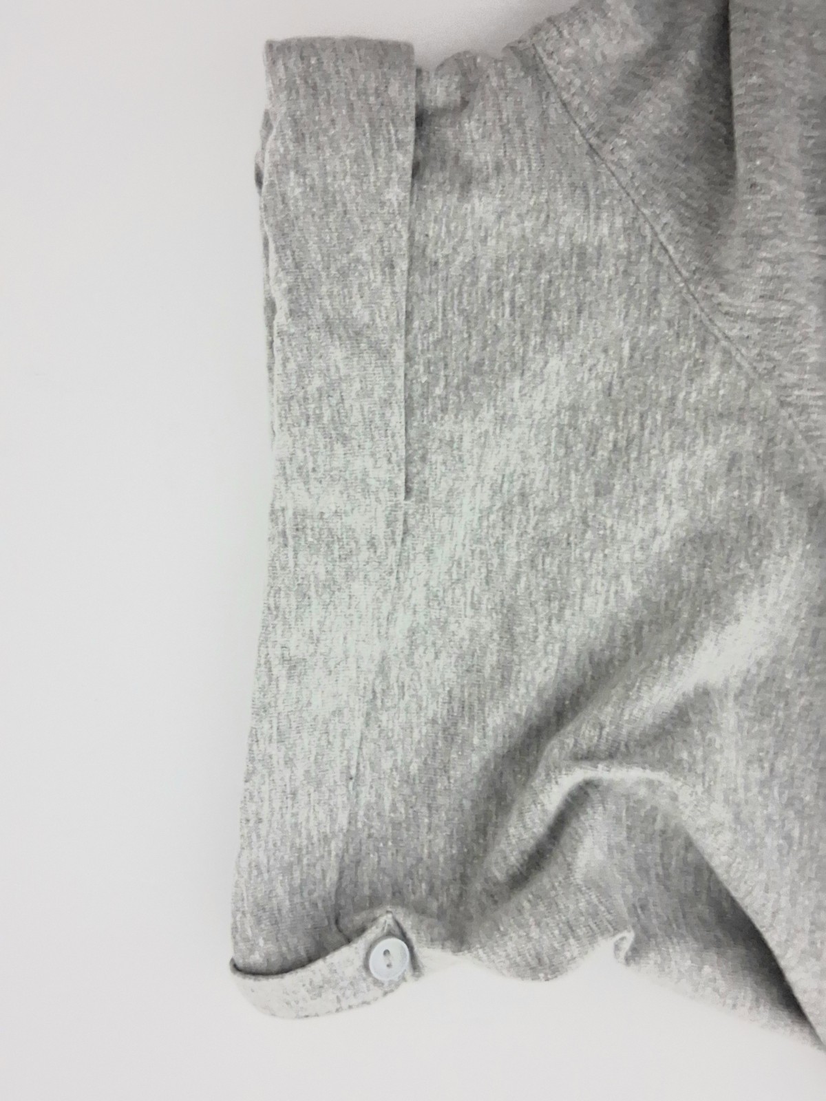 Woman Within Kangaroo Pocket Tee Size 34/36 Gray Butterfly American Flag Preowne