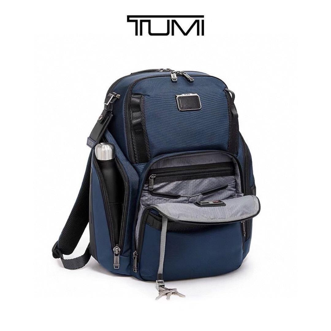 Tumi Alpha Bravo Search Backpack 232789 Nylon Navy Business Travel Bag outlet
