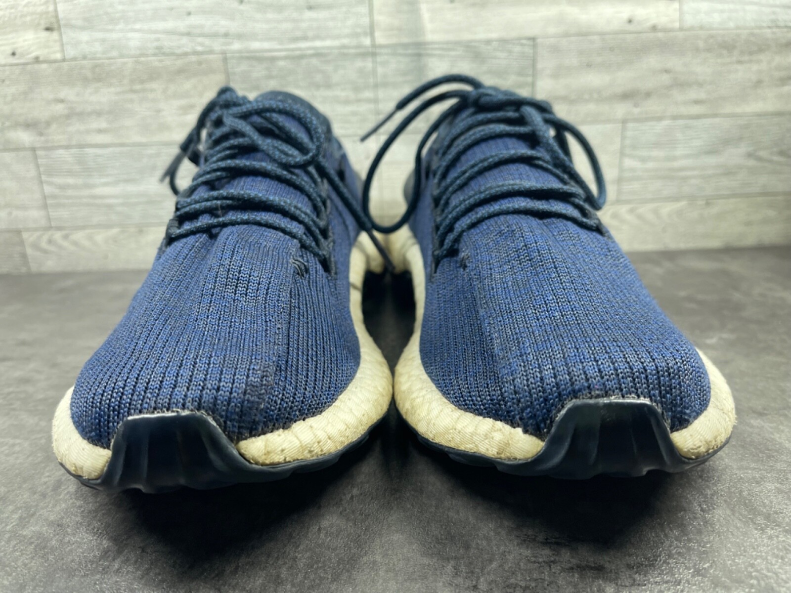 Adidas Pureboost Running Shoes Sneakers Men 10M Blue Athletic Comfort Trainers