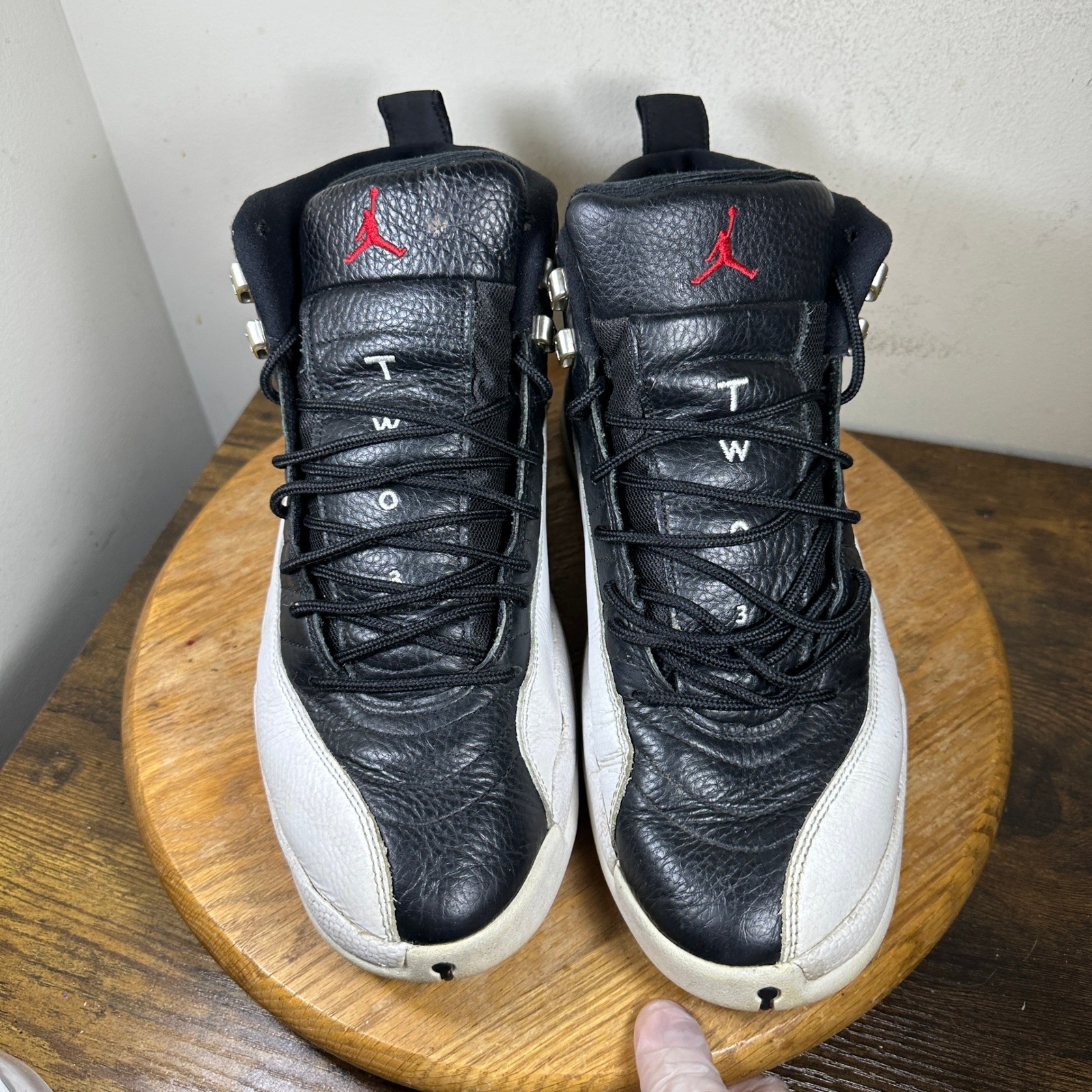 Jordan 12 Retro Playoff Black White Varsity Red CT8013-006 Mens Size 13