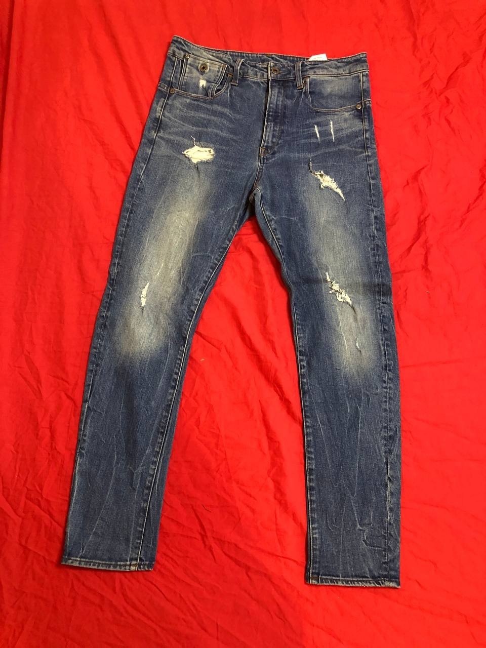 G-Star RAW 3301 32X32 Jeans MENS Straight Dark Blue Denim Classic Fit