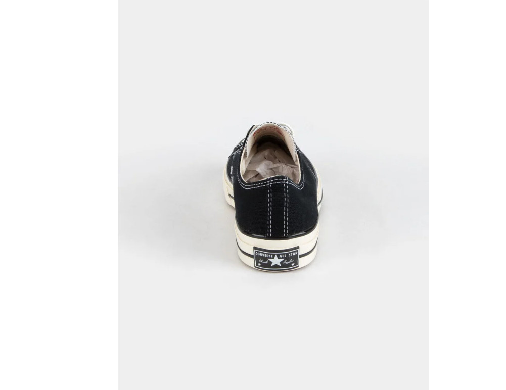 Converse Chuck 70 Low Top Black Egret Canvas Sneakers