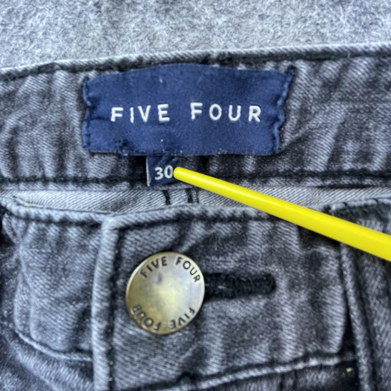 Five Four Jeans Mens 30 Grey Slim Stretch Skinny