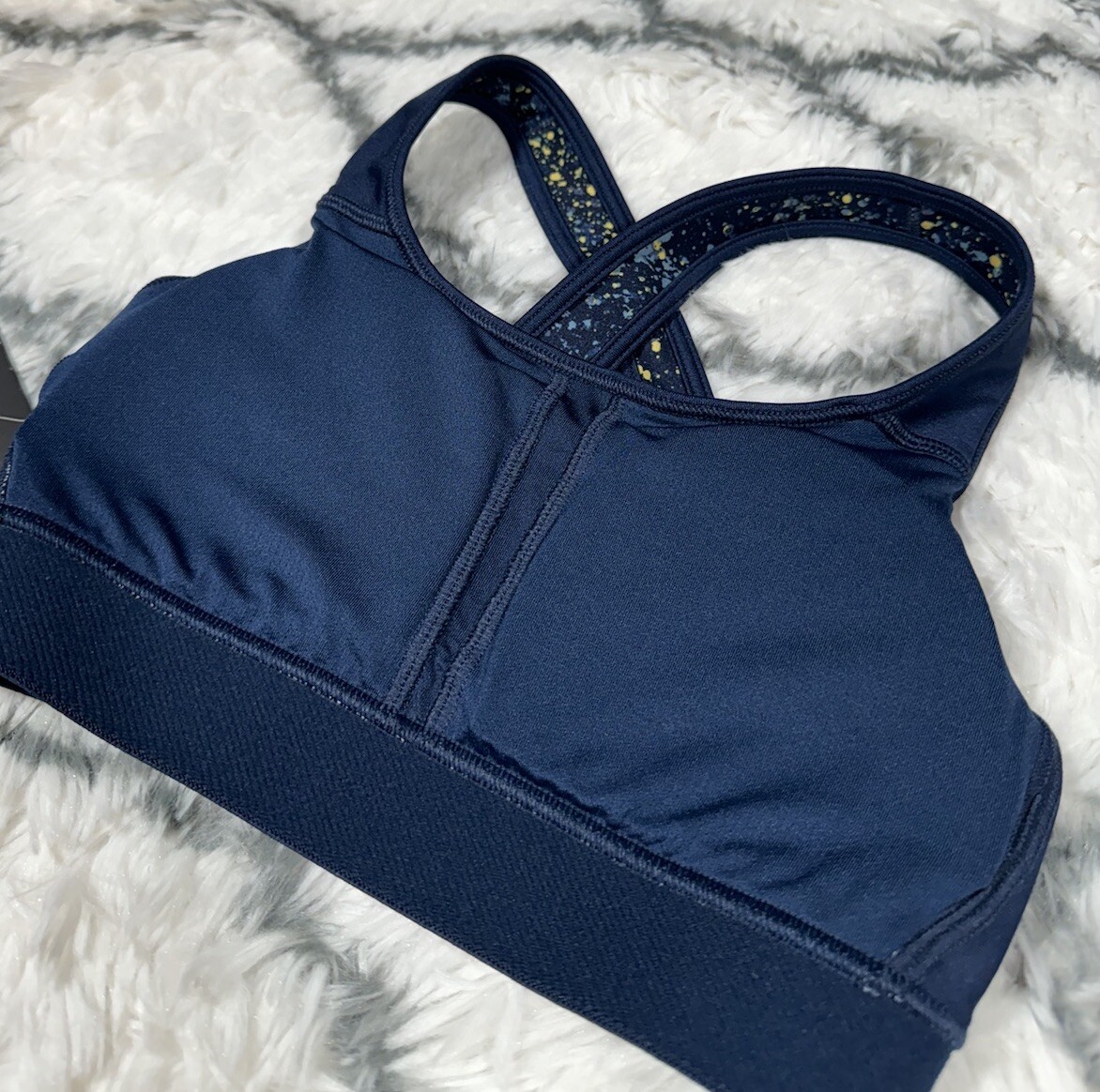 UNDER ARMOUR Project Rock Sports Bra Crossback Women’s XS *NEW* 1371365-408 $50