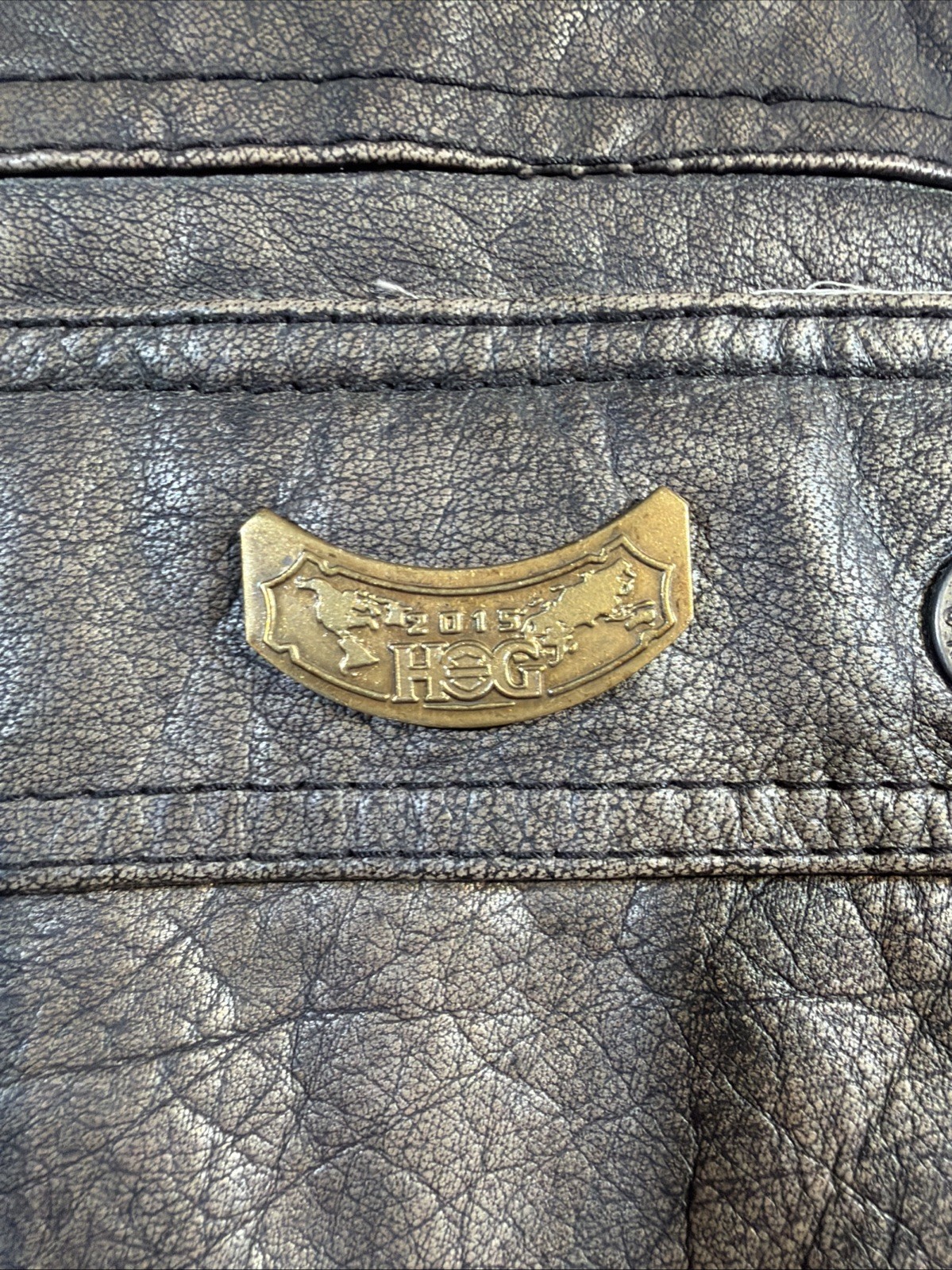 Harley Davidson 2XL Ramble Buffalo Leather Jacket 97136-13VM