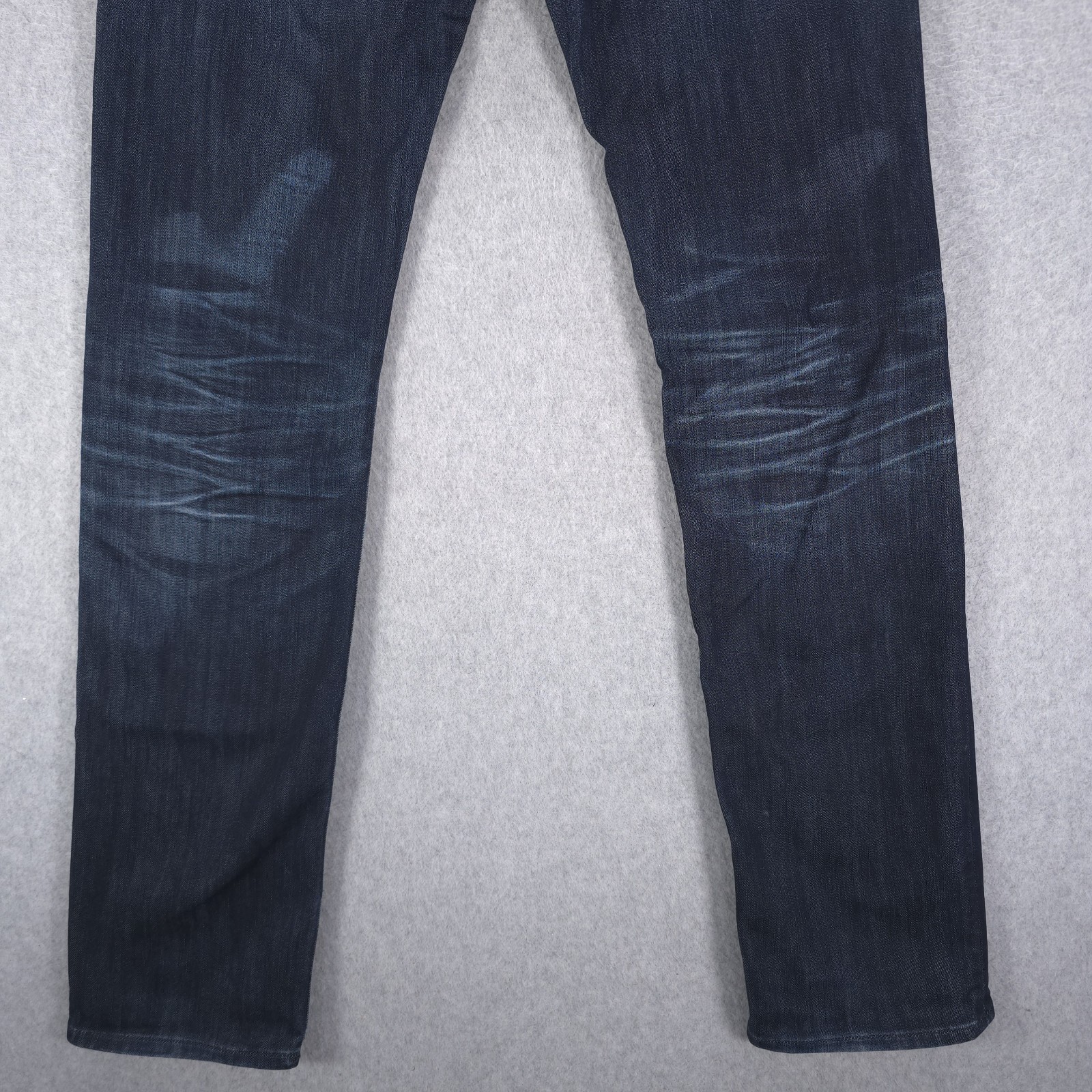 Guess Lincoln Low Slim Straight Dark Distressed Denim Casual Jeans Mens 28×32