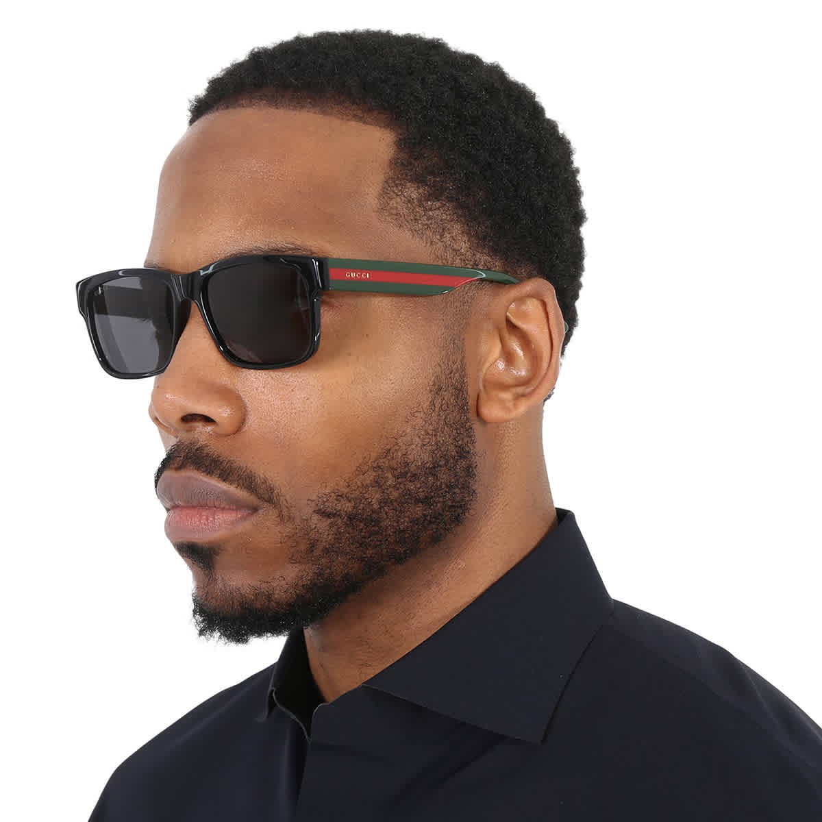 Gucci Grey Square Men’s Sunglasses GG0340S 006 58 GG0340S 006 58