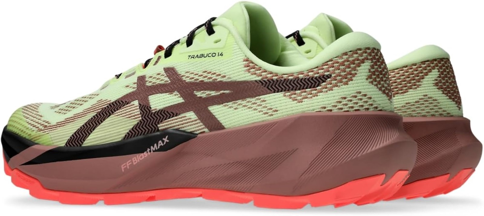 ASICS Men’s Trabuco 14 Running Shoes, 9.5, Illuminate Yellow/UMEBOSHI – Illumina