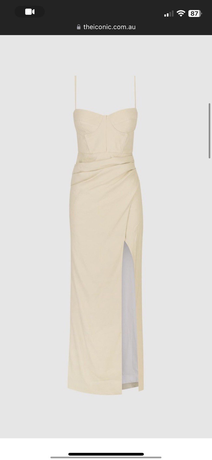 Shona Joy Kasbah Bustier Drapped Maxi Dress Size 10