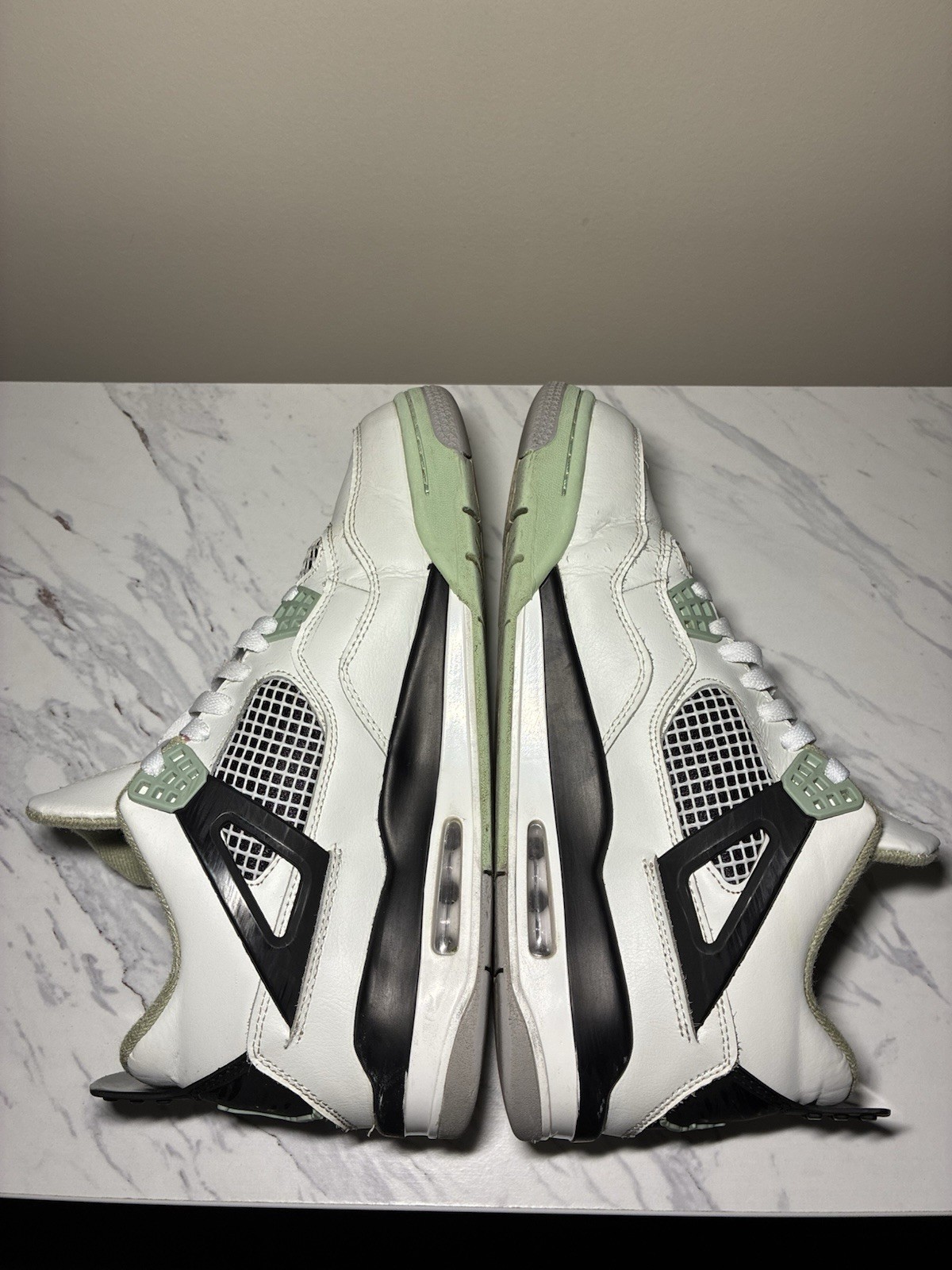 jordan air jordan 4 seafoam mid top unisex sneakers 11