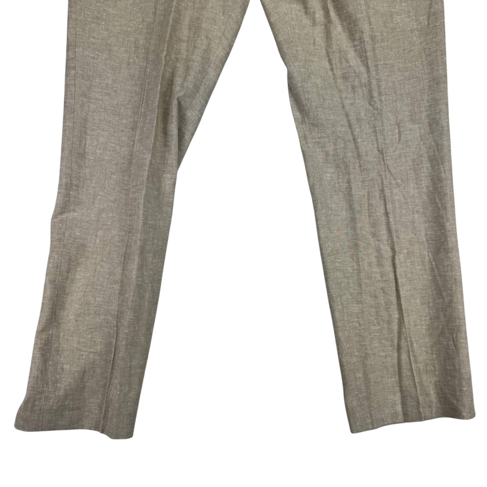 Tommy Hilfiger Mens Hall Modern Fit Linen Blend Suit Pants Tan 36×30