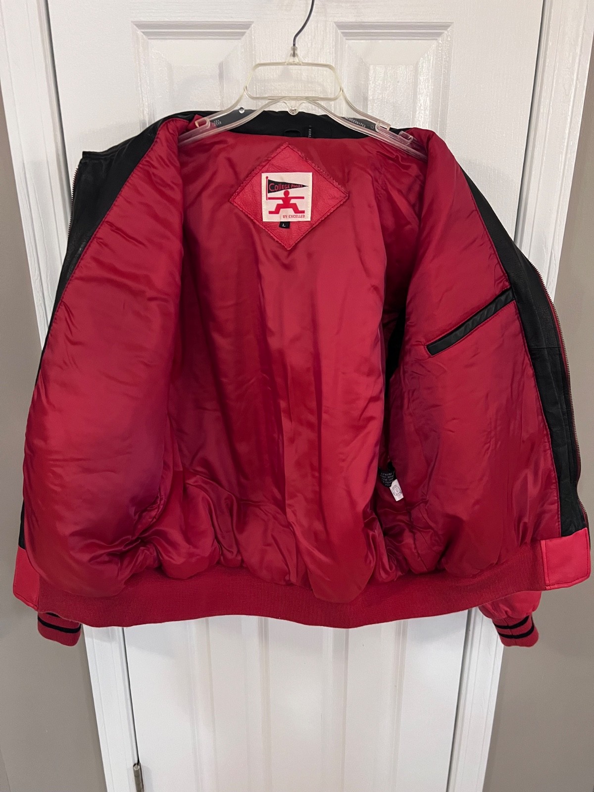 COLLEGE PHASE by Excelled “Indiana University” Leather Bomber Jacket Size L