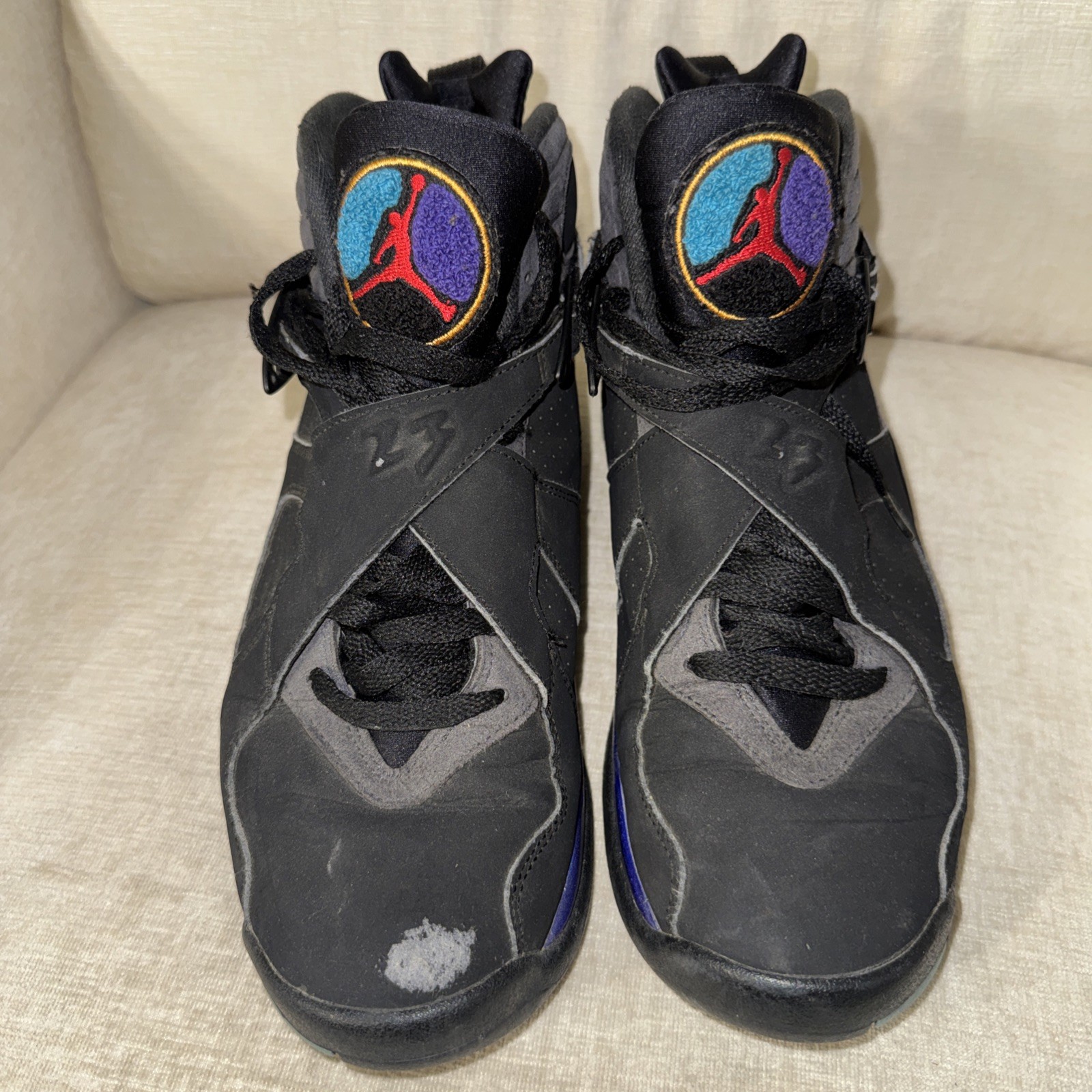 Size 9 – Jordan 8 Retro Aqua 2015 Sneakers Shoes Basketball