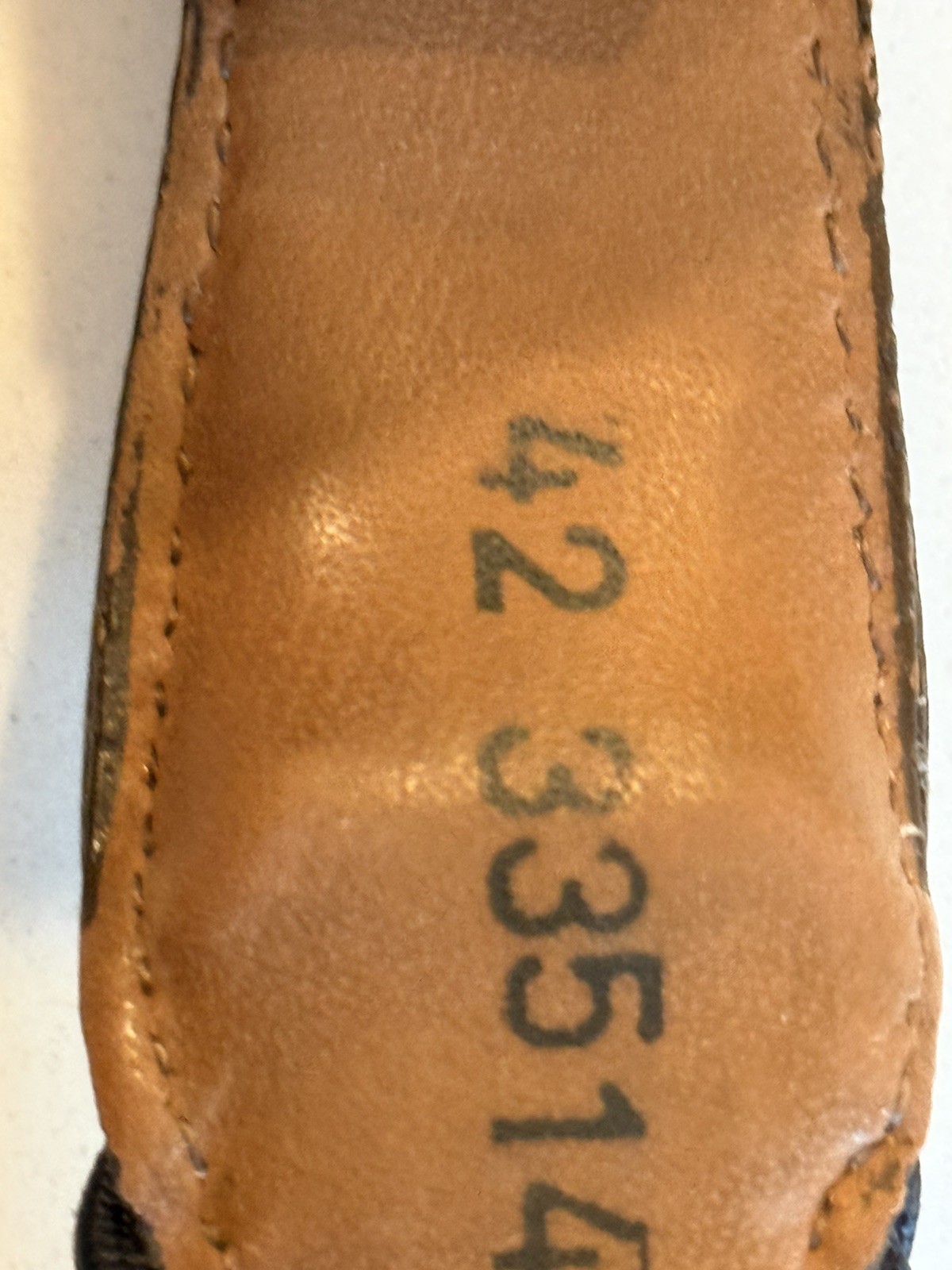 Brighton Mens Moc Croc Leather Belt & Black Woven Stretch Elastic Cord Size 42