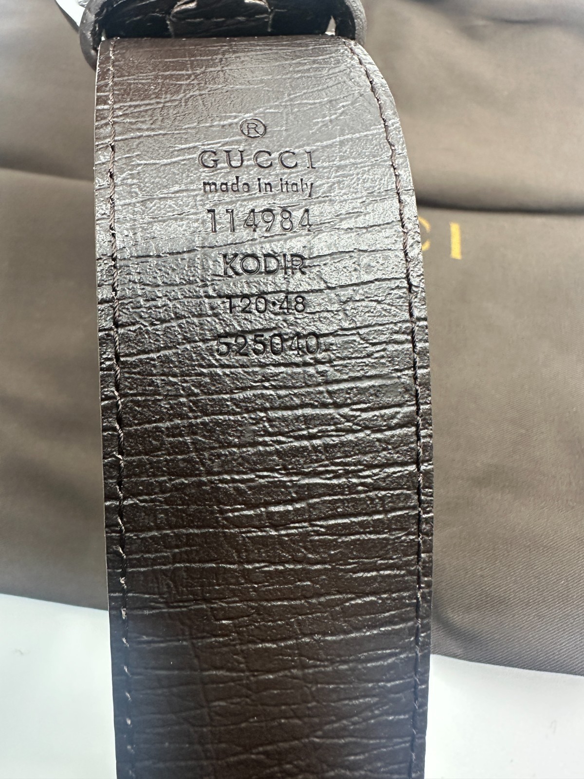 GG Mono BrownGucci Belt Silver Buckle