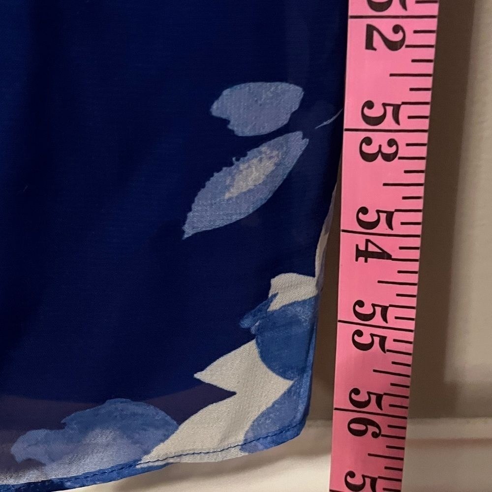 New! Jessica Howard Blue V-Neck Sleeveless Maxi Dress Size 14W NWT