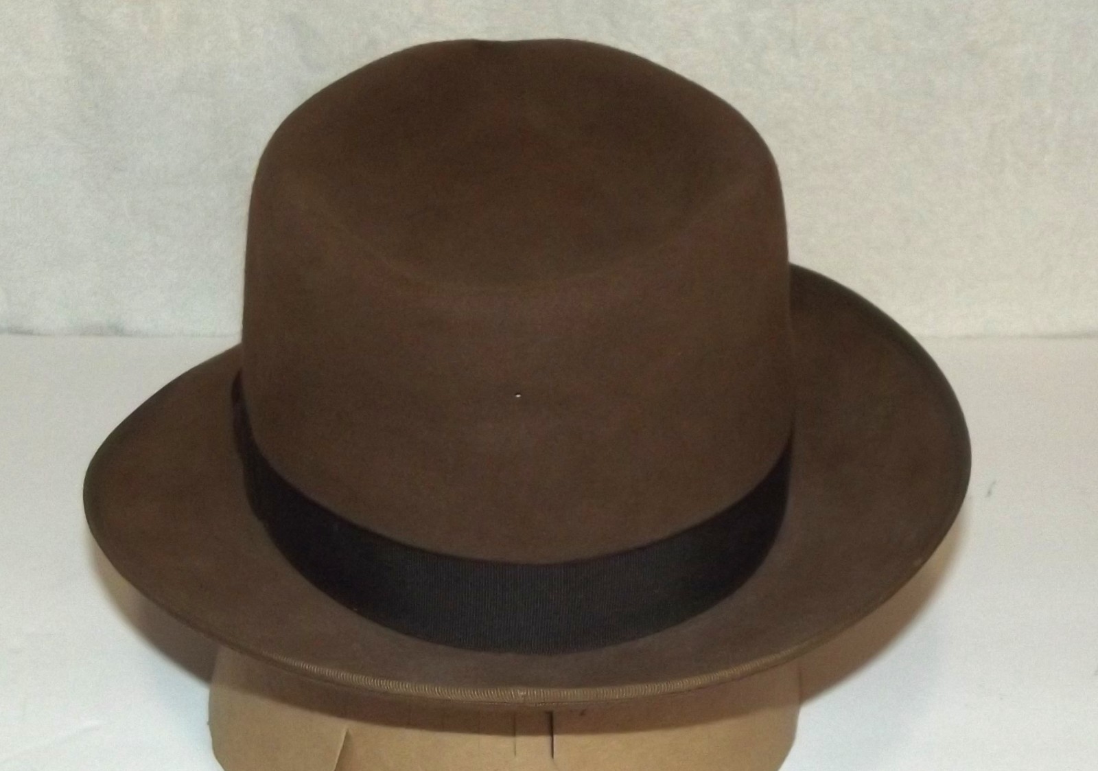 Vint Resistol Saddle Brown Explorer Fedora Style Hat -Size 7 AS IS -See Details