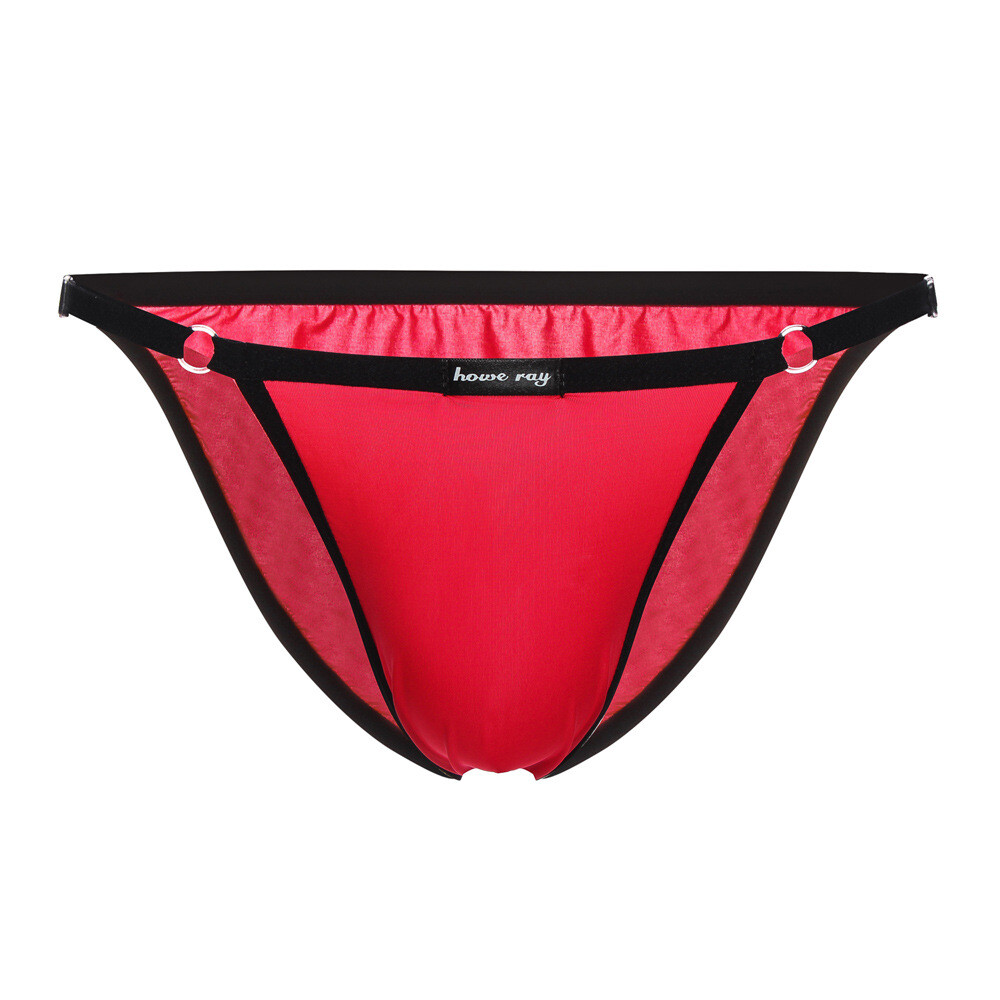 Men’s Sexy Underwear Briefs Breathable Ice Silk Adjustable Comfort Male Panties