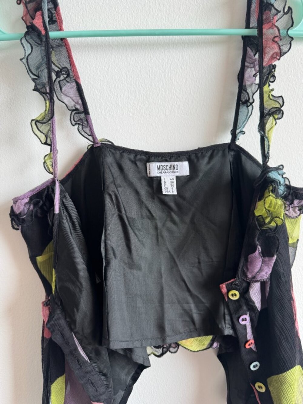 Y2K MOSCHINO CHEAP & CHIC SILK BLOUSE