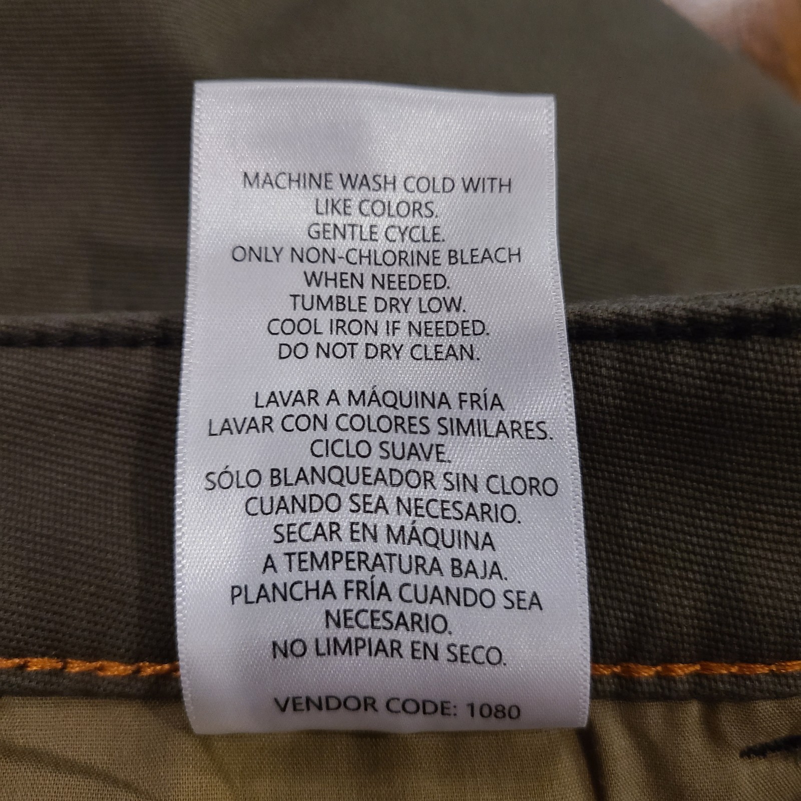 Weatherproof Vintage Fleece Lined Pants Stretch Olive Green Mens Size 38×29