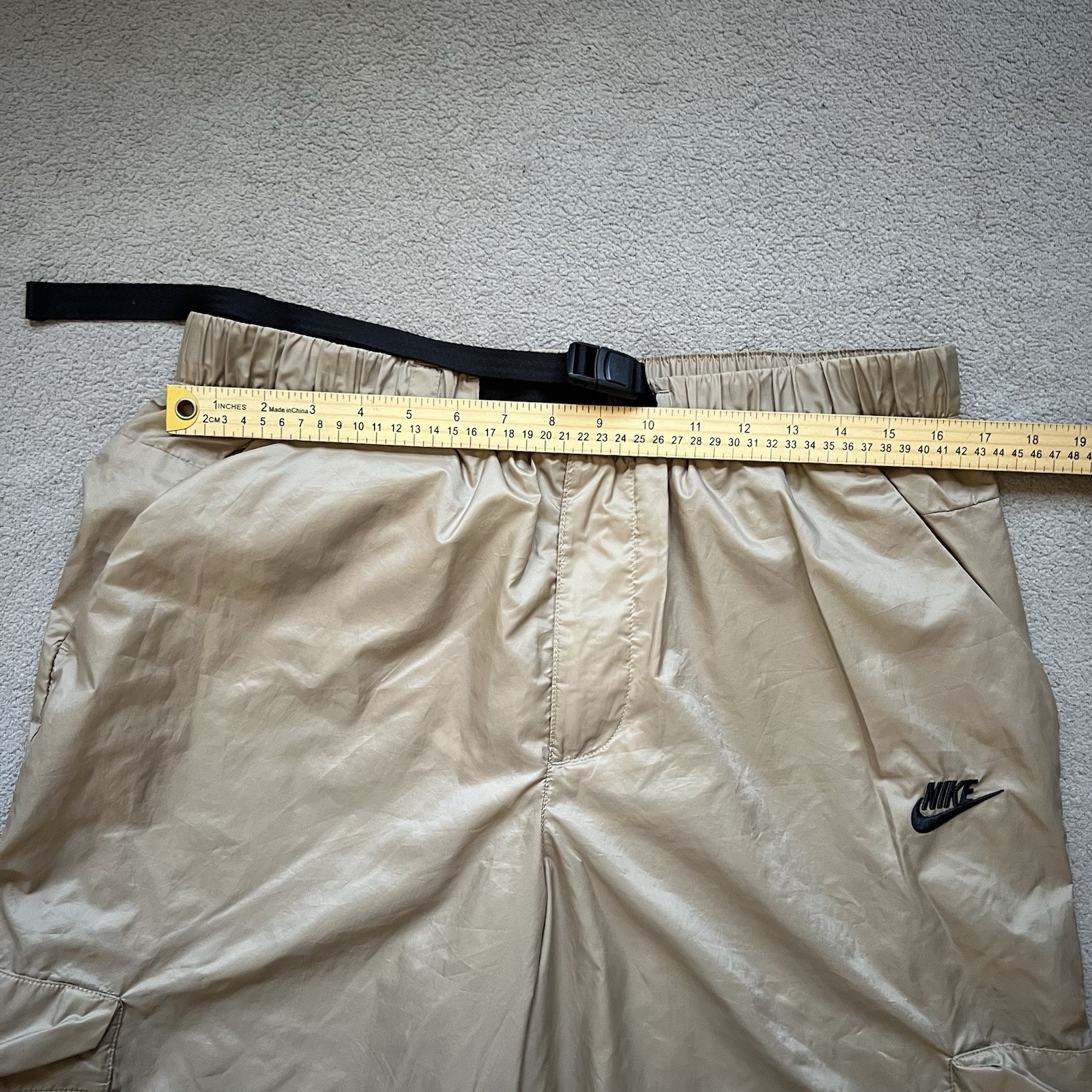 Nike Pants Mens Large Brown ADV Atheltic Swoosh Tech Cargo Lined Woven Joggers