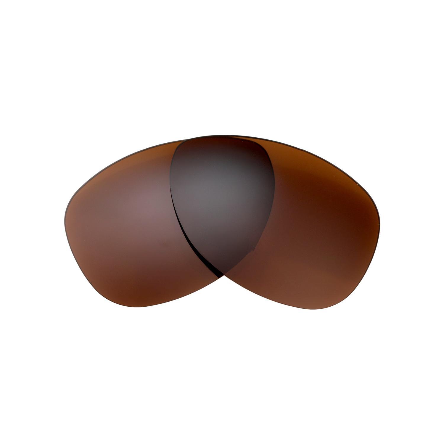 Walleva Brown Polarized Replacement Lenses For Ray-Ban RB3362 Cockpit 59mm
