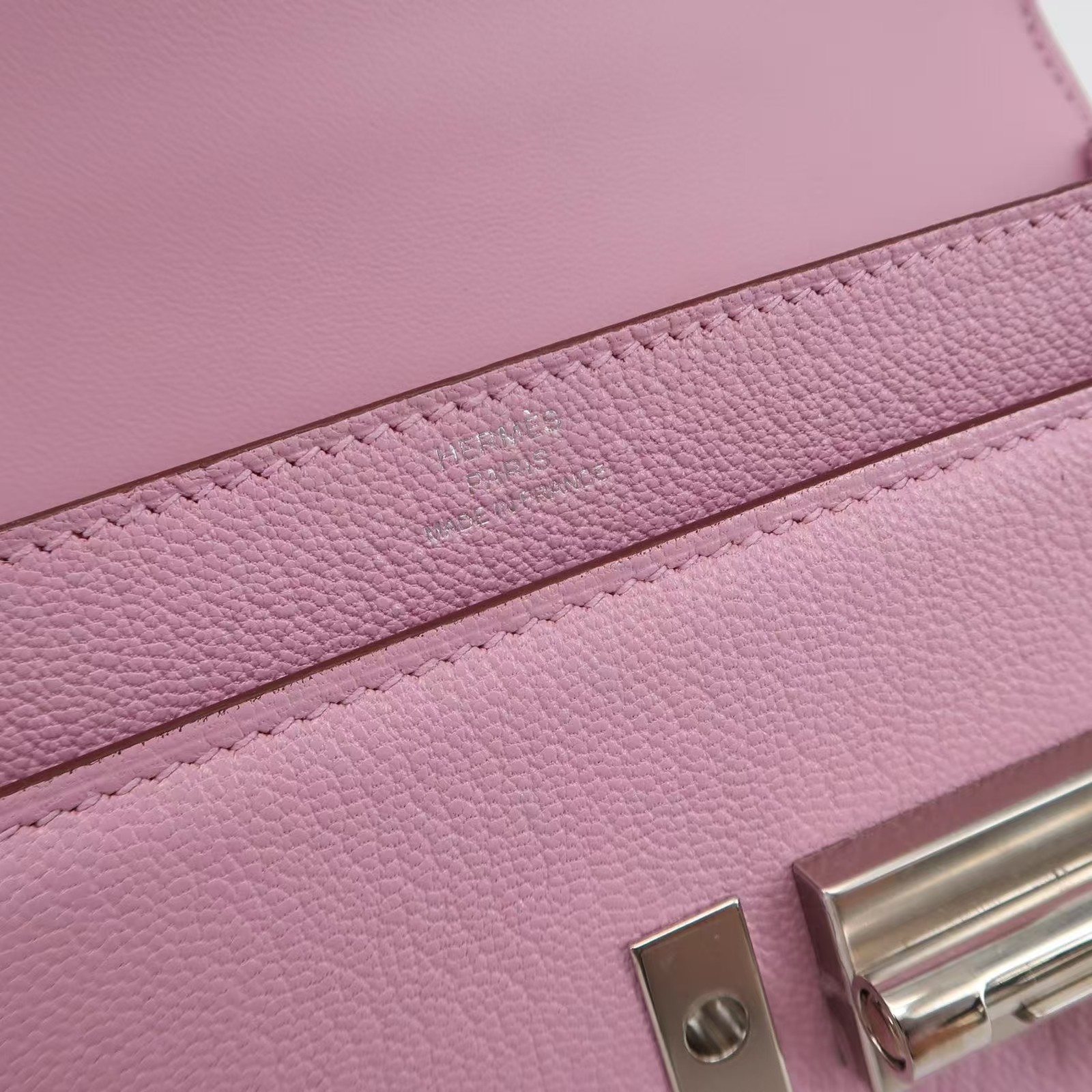 Hermes Verrou Mini 17 Chevre Mysore Mauve Sylvestre X9 Pink PHardware PHW Auth