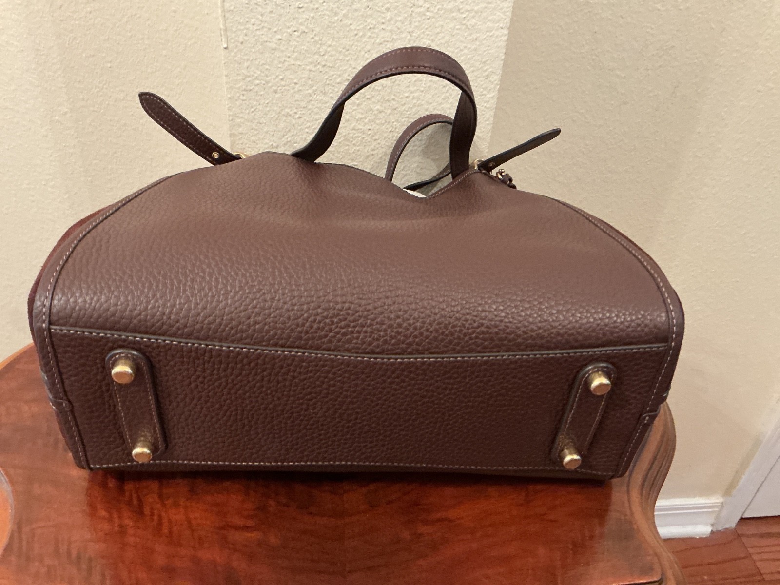 NWT Coach Lori Maple Shoulder Bag Pebbled Leather/Suede