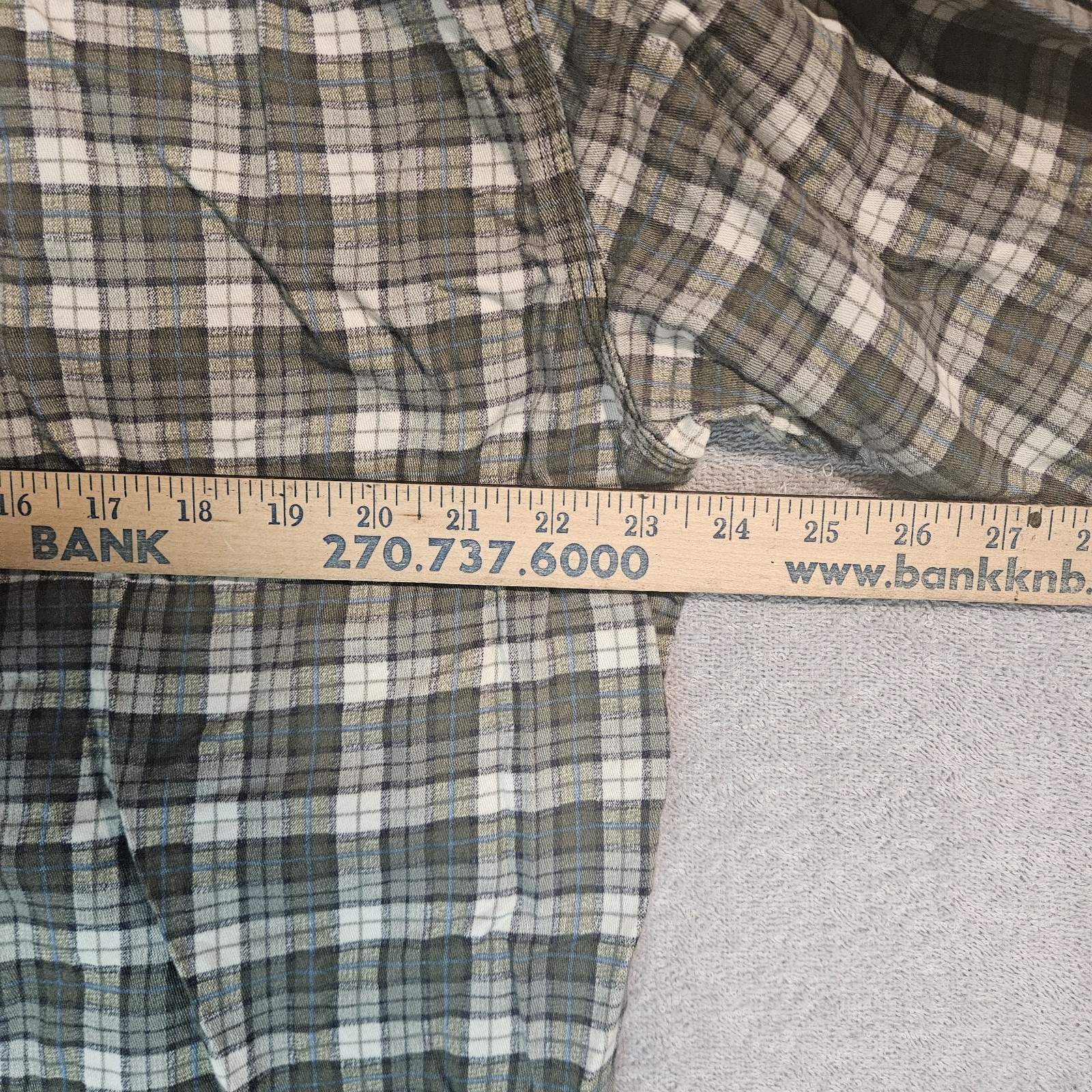 Carhartt FR Flame Resistant Shirt Mens Large Plaid Flannel Button Front Workwear
