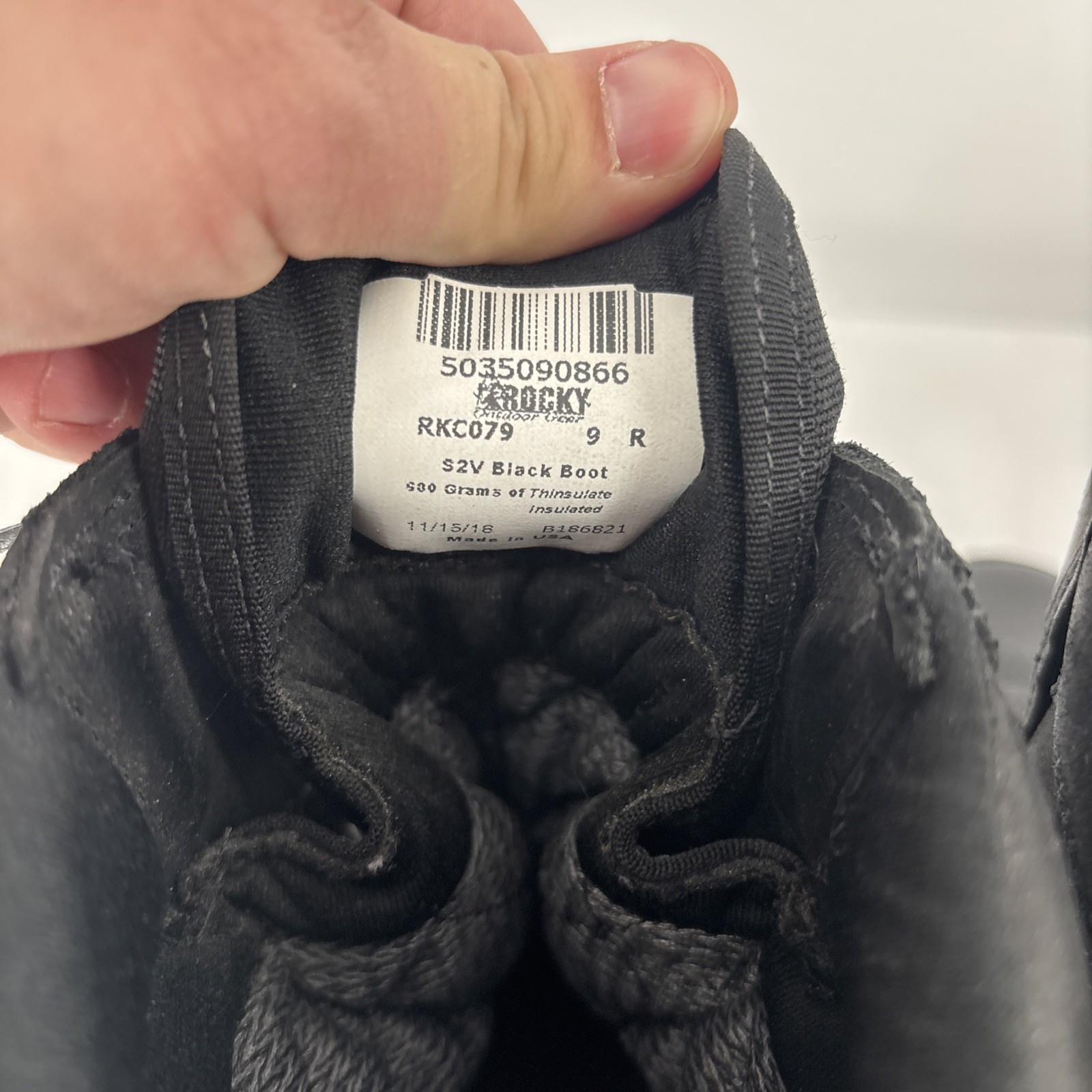 Rocky S2V Special OPs- Black Tactical Military Boot Men Size 9 Thinsulate