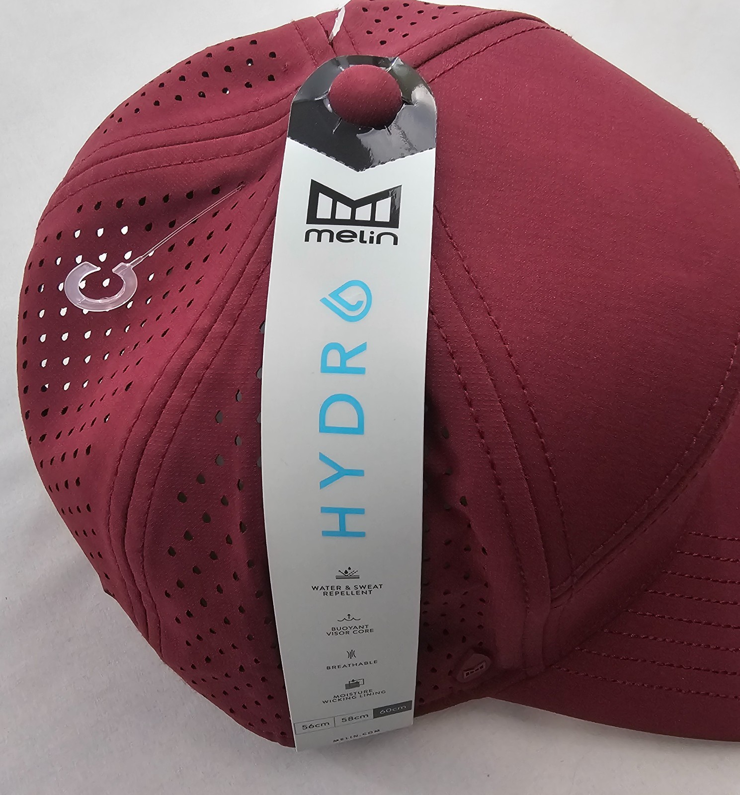 Melin Trenches Icon Hydro hat baseball cap men’s XL 60 cm logo adjustable maroon